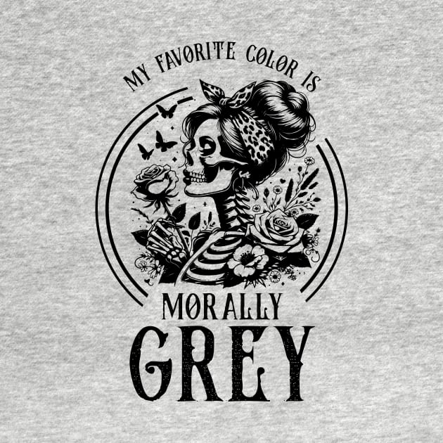 Morally grey, Funny reading gift for book nerds, bookworms by OutfittersAve